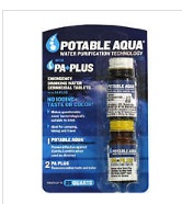 Potable Aqua PA Plus Iodine Water Purification Tablets