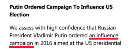 Putin ordered an influence campaign
