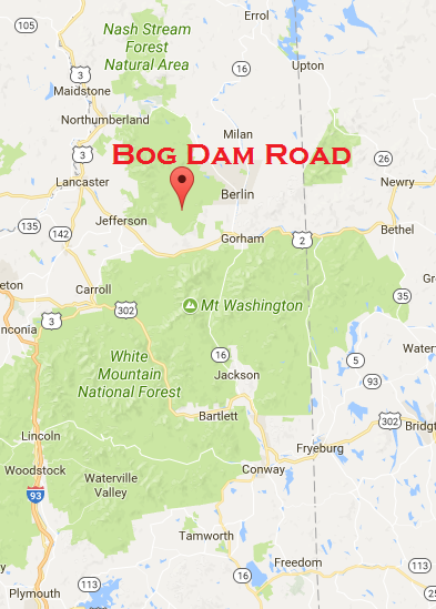 05-25 Bog Dam Road on the map
