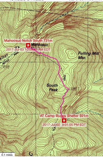 07-03 08;41-10;08 map from Camp to Mahoosuc Notch