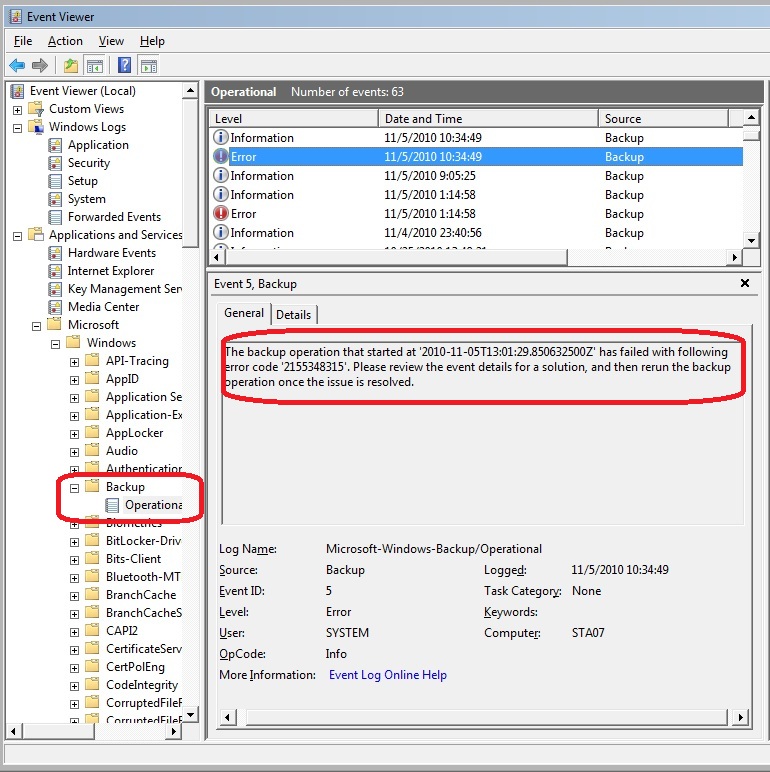 source backup instance id 9