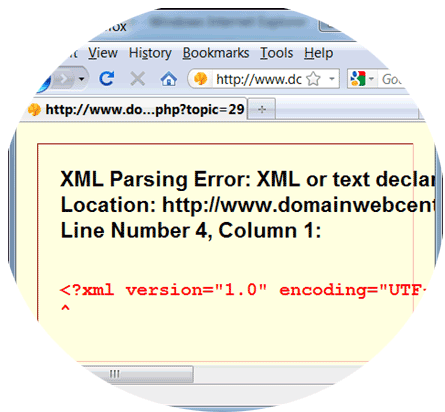 Firefox-XML-Parsing-Error