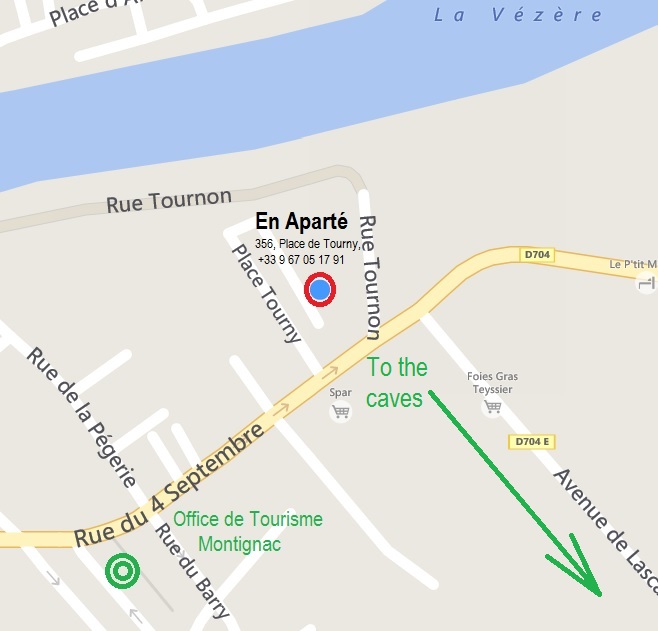07-11 En Aparte on the map of Montignac