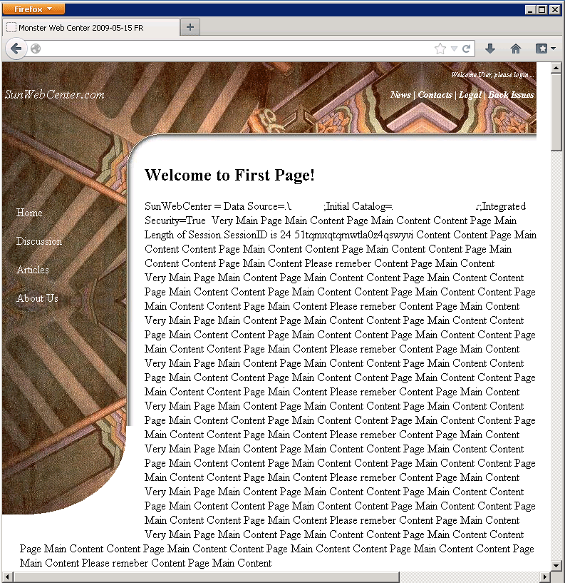 Site History - SunWebCenter